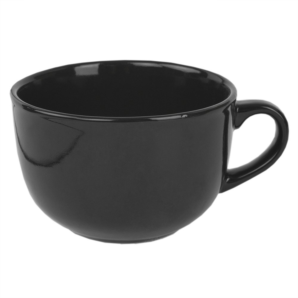 Home Basics CM01586 Ceramic 22 Ounce Jumbo Mug, Black
