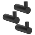 thumbnail image 2 of Bath Towel Hooks, Towel Hooks 3pcs Matte Black Multipurpose  For Kitchen Matte Black, 2 of 8