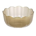 thumbnail image 3 of BUYISI Multifunctional Large Capacity Fruit Basin Transparent Plastic Fruit Bowl Stackable Salad Bowl Living Room Storage Fruit Tray gold, 3 of 5