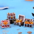 thumbnail image 4 of Wosthever Caja del Tesoro, adorno delicado, figuritas emulacionales multifuncionales en miniatura, estantería decorativa para el hogar, Artesanía tipo 4, 4 of 6