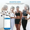 thumbnail image 5 of RENPHO Bluetooth Smart Body Weight Scale with App, 13 Key Metrics, 400 lbs, Red Gradient, 5 of 10