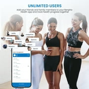 RENPHO Bluetooth Smart Body Weight Scale with App, 13 Key Metrics, 400 lbs, Red Gradient
