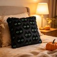 thumbnail image 6 of Halloween Pillow Covers 18x18 inch Throw Pillow Cases Soft Plush Faux Fur Wool Couch Cushion Case for Chair Sofa Bedroom Living Room Home Decor, 6 of 6