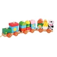 thumbnail image 3 of lionlar Stacking Train Set, Kids Toys Wooden Train, Attractive and Fun Wooden Train Set, Animal trailers, 3 of 9