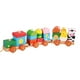thumbnail image 3 of Juguete de tren apilable, tren de madera para bebé, trenes pequeños de madera, para Navidad, Remolques de animales, 3 of 9