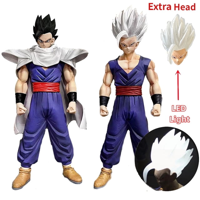 Figuras de acción de Dragon Ball Gohan Beast para niños, modelo de colección de juguetes de PVC, Son Gohan, 28CM, regalo Gong Bohan LED