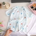 thumbnail image 2 of Faraee Baby Boy Girl 2 Piece Pajamas Sets Cute Print Toddler Summer Clothes Long Sleeve Tops Pants Casual Sleepwear Loungewear (Sky Blue,9-12 Months), 2 of 4