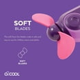thumbnail image 4 of O2COOL Sport Misting Fan - Portable Pocket Size Battery Powered Cooling Fan With Carabiner Clip (Purple) 2 Pack Purple 2, 4 of 6