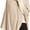 Beige, variant on Look by M Women's Basic Poncho Year Round Cover Special Occasion for Every Day