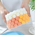 thumbnail image 5 of Upgraded Ice Cube Tray, 2 Pack Silicone Flexible Ice Cube Tray, Easy Releases Reusable Ice Cube, 74 Ice Cubes, Great for Chilling Drinks, Cocktail Bars or Iced Coffee Cups（Green）, 5 of 7
