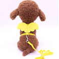 thumbnail image 1 of Cute Solid Color Mini Wings Nylon Pet Harness Chest Strap Dog Cat Lead Leash, Yellow XS, 1 of 5