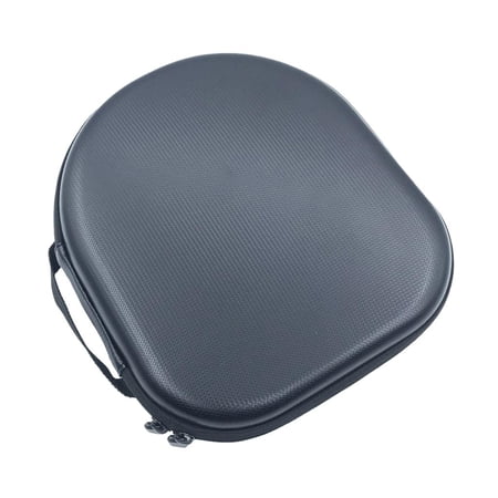 Black Headph Earph Headset Carrying Case bag case Zipper W/ Inner Tray