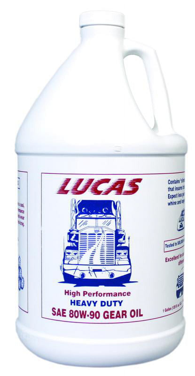 Lucas Oil Heavy Duty SAE 80W-90 Transmission & Differential Lube Gear Oil, 1 Gal