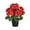 Red-926, variant on Decorative Flowers, Faux Silk Camellia Potted Plant, 10.23 Inch, Realistic Blooms and Leaves, for Front Door Porch, Balcony Decor, Spring and Summer Outdoor Decoration, Ihhxbz