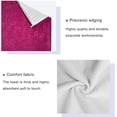 thumbnail image 3 of Coolnut 3 PCS Towel Dark Red Flowers Cotton Bath Towel Set (1 Bath Towel, 1 Hand Towel, 1 Washcloth) for Bathroom, Super Soft and Quick Dry Towels, 3 of 6