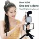 thumbnail image 3 of Mobile Phone Tripod Kit with Microphone LED Fill Vlog Video B, 3 of 5
