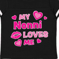 thumbnail image 4 of Inktastic Valentine's Day My Nonni Loves Me Hearts and Lips Boys or Girls Toddler T-Shirt, 4 of 5