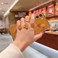 thumbnail image 5 of Compatible with Samsung Galaxy S23 Plus Case Silicone, Cute Love-Heart Case with Love Heart Chain, Ultra Slim Soft Samsung S23 Plus Phone Case Shockproof Bumper Protective Cases for Women (Orange), 5 of 7