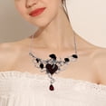 thumbnail image 3 of Collier Pendentif Cœur Gothique Collier Charme Bijou Collier pour Halloween, 3 of 10