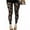 Black, variant on Women Lace Floral Pattern See Through Footless Leggings Women High Waist Tights Long Leggings