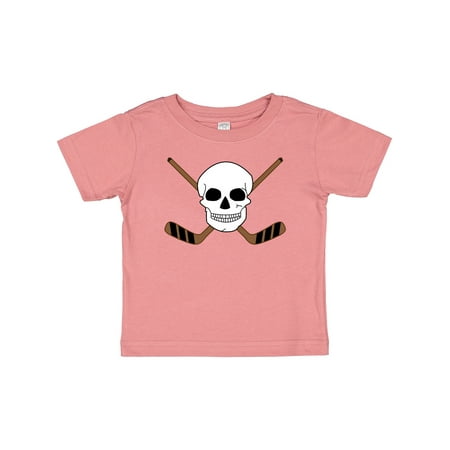 

Inktastic Hockey Sports Funny Skull Gift Baby Boy or Baby Girl T-Shirt