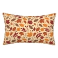thumbnail image 1 of Fotbe Autumn Leaves 2 Funda de Almohada Decorativa Estilo Occidental, Lujo en Algodón, Fundas para Almohadas King, Cojín Estampado para Decoración del Hogar-14"x20", 1 of 6
