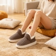 thumbnail image 6 of longantii Fluffy Slipper Booties Women Men,Plush Fuzzy Slippers Warm Fuzzy Comfy House Anti-Slip Thick Sole Winter Slipper(Coffee), 6 of 6