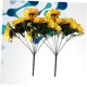 thumbnail image 2 of unbranded 2Ud Ramo De Flores Artificiales Girasol Amarillo Para Embellecer Cafés Y, 2 of 6