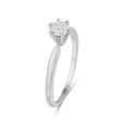 thumbnail image 2 of JewelersClub Accent White Diamond Sterling Silver Cluster Ring, 2 of 5