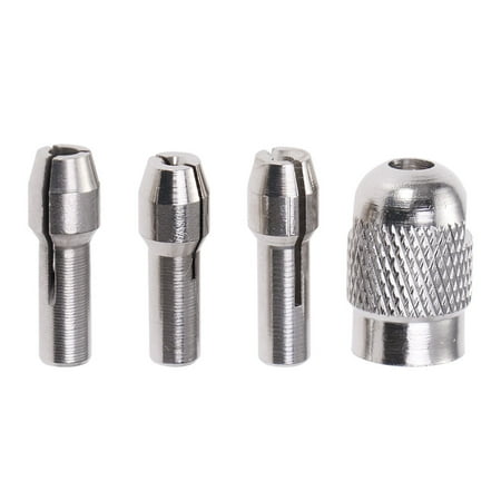 

Collets 4 Pcs Electric Grinding Drill Collets Adapter Nut Kit Set Electric Mill Stainless Steel Collet Chuck Collet Nut Grinding Chuck Kit 1mm 1.5mm 2.35mm