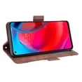 thumbnail image 5 of Moto G Stylus 2021 5G Case, PU Leather Folio Protective Phone Cover Magnetic Closed Bumper Soft TPU Shockproof Flip Wallet Case for Motorola Moto G Stylus 2021 5G, Brown, 5 of 6