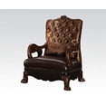 thumbnail image 3 of ACME Chaise Dresden en Velours Brun Doré avec 1 Oreiller, 3 of 4