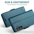 thumbnail image 6 of CaseMe Leather For Samsung Galaxy A24 4G Wallet Case with RFID Blocking, For Samsung Galaxy A24 4G Case Wallet for Women Men Card Holder Magnetic Clasp Kickstand Folio Case,Blue,For Galaxy A24(4G), 6 of 11