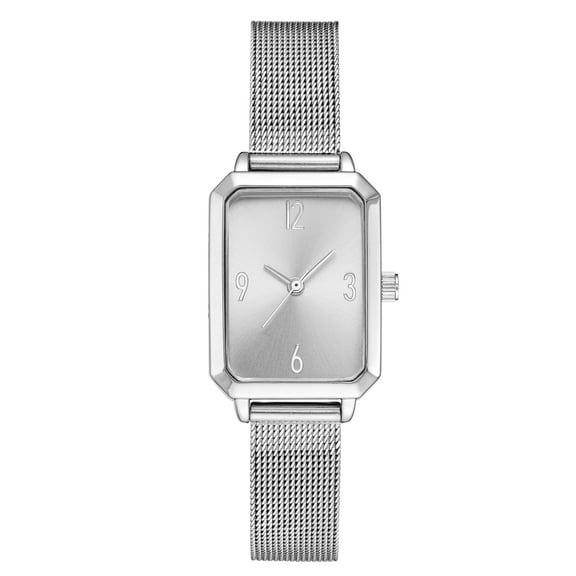Time And Tru Ladies Silver Square