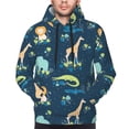thumbnail image 4 of Hoodies for Men - Tropical Animals Long Sleeve Comfrt Men'S Fashion Hoodies & Sweatshirts, Sweatshirts for Men Hoodies Pullover Clothing Clothes with Pouch, 4 of 7