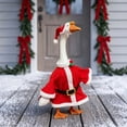 thumbnail image 6 of Lzobxe Porch Goose Clothes Christmas Garden Goose Costume Set, Durable Fabric Garment for 23" Lawn Entryway Front Door Back Yard Goose Statue, 6 of 7