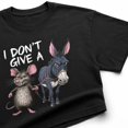 thumbnail image 4 of Veylor Haus Funny Rat & Donkey Humor Graphic – I Don't Give A Unisex Cotton Tee S–4XL, 4 of 9