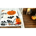 thumbnail image 3 of Serafina Home Halloween Throw Blanket: Fuzzy Black Cats and Jack O Lantern Pumpkin Print on Velvet Fleece for Sofa Bed Couch Chair Dorm, 3 of 7