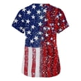 thumbnail image 5 of US 250th Anniversary Scrub Tops Women Patriotic Star Print Tops for Women Short Sleeve Nursing Uniforms 4th of July Medical Plus Size Scrub T Shirts, 5 of 5