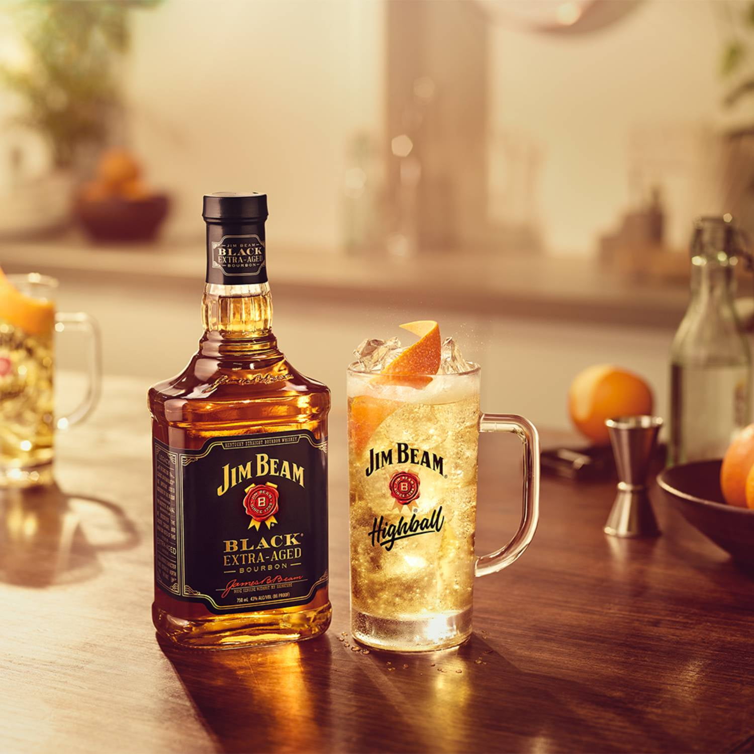 Jim Beam Black Extra Aged Straight Bourbon, 750 ml Single