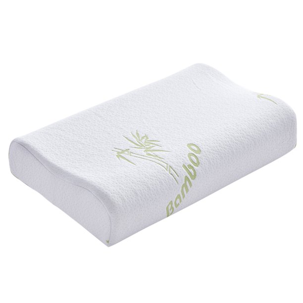 EeaseMX Funda de almohada cervical ortopédica de fibra de bambú para un solo jugador con memoria para dormir (60 x 40 x 14 pulgadas)
