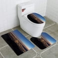 thumbnail image 1 of EREHome Los Angeles and Glendale Mountaintop View 3 Piece Bathroom Rugs Set Bath Rug Contour Mat and Toilet Lid Cover, 1 of 2