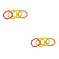 thumbnail image 4 of Guardurnaity 4 piezas vestido collar estilo bohemio cuentas pulseras colorido Boho decoración mano cadena tobillera joyería disfraz fiesta Pulsera 2piezas, 4 of 6