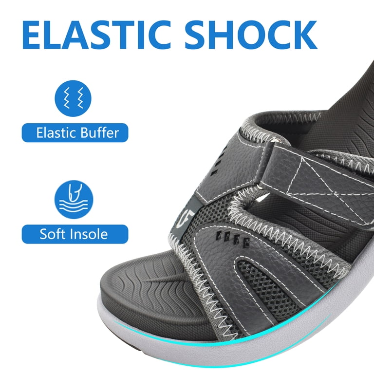 COFACE Mens Sport Recovery Sandals Plantar Fasciitis Soft  display picture 2