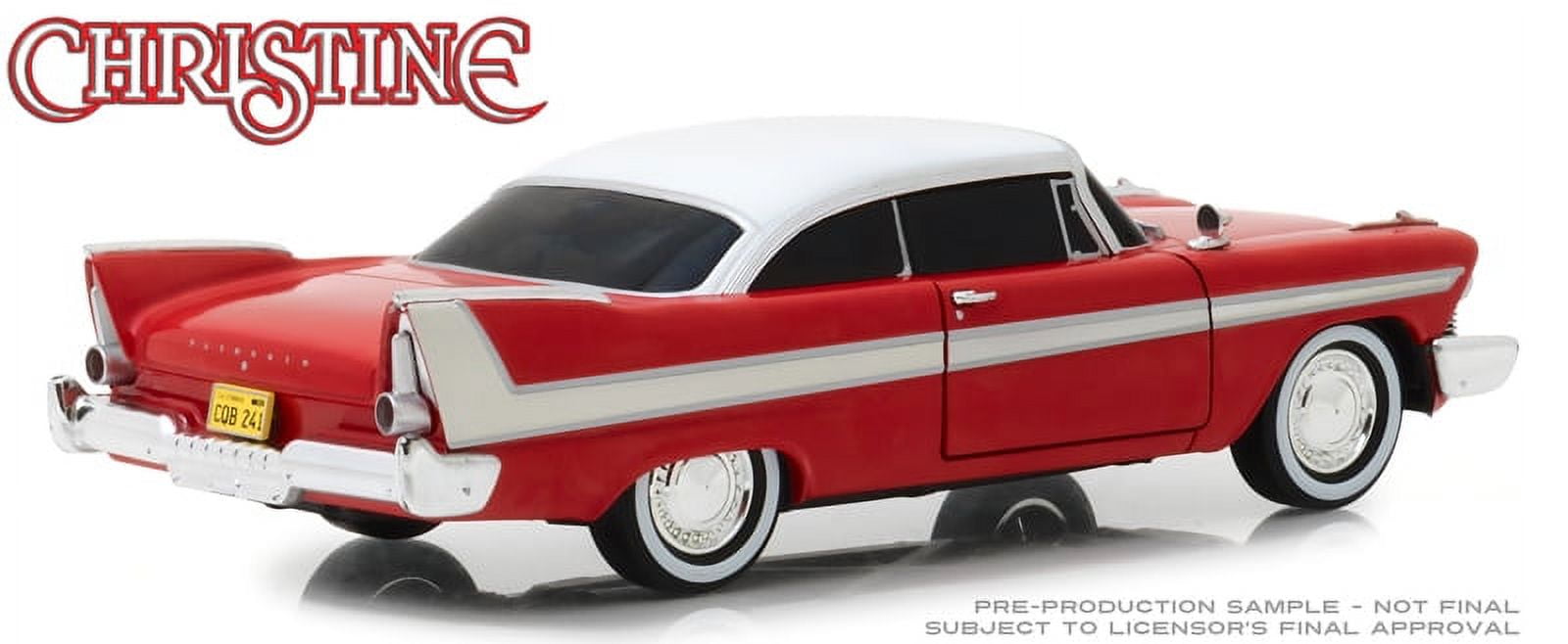 Greenlight 1/24 Scale Diecast 1958 Plymouth Fury Red 'Evil Greenlight 1/24 Scale Diecast 1958 Plymouth Fury Red 'Evil