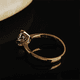 thumbnail image 4 of Anillo Promesa Compromiso 14k Oro Chapa Dorado Diamante Boda Xtellar dorado, 4 of 4
