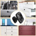 thumbnail image 5 of 4 Pcs Cabinet Handle Drawer Pulls Black Dark Camouflage Knobs with Screws Square Furniture Office Cabinet Knob Decoration, 5 of 7
