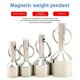 thumbnail image 3 of Silver Color Super Strong Metal Magnet Check Car Keys Keychain Split Ring Pocket Keyring Hanging Holder Portable Outdoor Tools, 3 of 4
