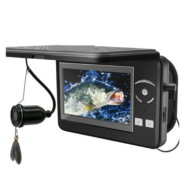 Portable Underwater Fishing Camera Waterproof Video Fish Finder DVR Camera With 4.3 Inch LCD Display Ice Lake Sea Boat Fishing ,Night Vision & Waterproof Design