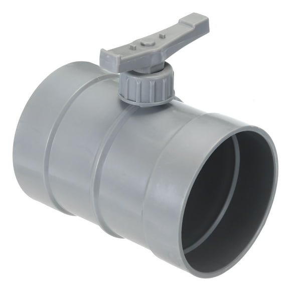 Amortiguador de volumen manual de conducto HVAC Uxcell de 3.5", control de amortiguador de retroceso de flujo de aire retardante de llama de PP gris oscuro